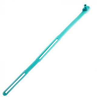 FIB Dust Cap Connector 1.25 Ferrules Universal with Jacket Strap Aqua - 100 Pack