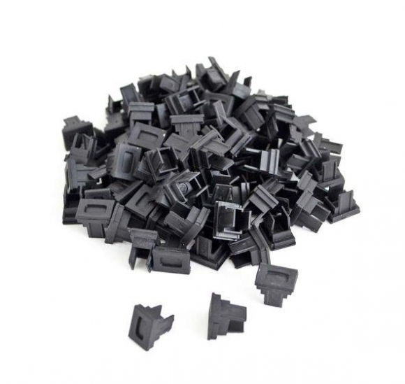 FIB Dust Cap Mating Sleeve Adapter SC Slate - 100 Pack  FIB Dust Cap Mating Sleeve Adapter SC Slate - 100 Pack