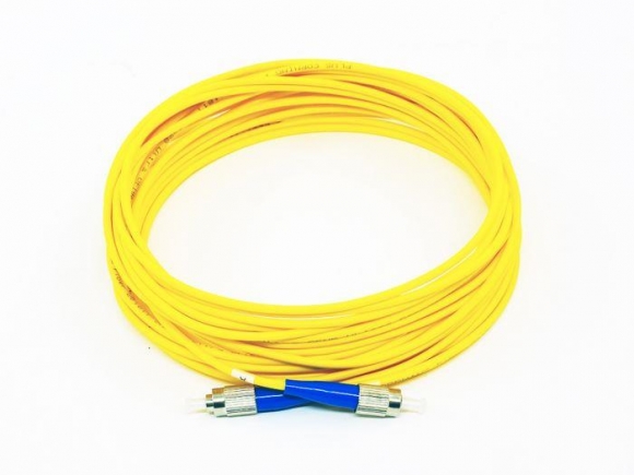 FIB Fiber Optic Patch Cable, FC UPC to FC UPC, 2 meters, 3mm Simplex SM SMF-28 Ultra Fiber