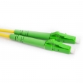 FIB Fiber Optic Patch Cable, LC to LC APC-APC, 10 meters, 1.6mm Simplex SM SMF-28 Ultra Fiber
