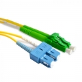 FIB Fiber Optic Patch Cable, LC to SC APC-UPC, 10 meters, 1.6mm Duplex SM SMF-28 Ultra Fiber