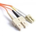 FIB Fiber Optic Patch Cable, SC PC to LC PC, 5 meters, 1.6mm Duplex MM Infinicor 300 Fiber