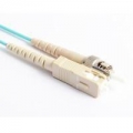 FIB Fiber Optic Patch Cable, SC PC to ST PC, 2 meters, 1.6mm Simplex MM ClearCurveOM3 Fiber