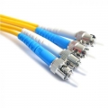 FIB Fiber Optic Patch Cable, ST to ST UPC-UPC, 2 meters, 3mm Duplex SM SMF-28 Ultra Fiber