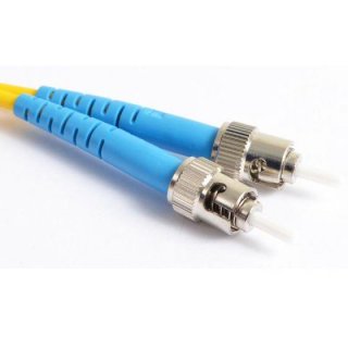 FIB Fiber Optic Patch Cable, ST UPC to ST UPC, 2 meters, 3mm Simplex SM SMF-28 Ultra Fiber