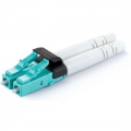 FIB LC Connector Duplex Multimode Mini 5.25mm Pitch OM3 Aqua Housing