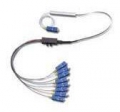 Planar Lightwave Circuit Splitter 1x4 PLC with SC/APC Fan Out  Planar Lightwave Circuit Splitter 1x4 PLC with SC/APC Fan Out