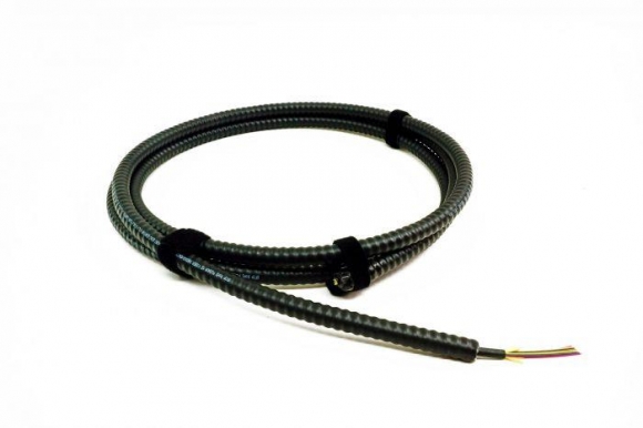 TLC 12 Fiber, 50/125um MM ClearCurve OM3, Indoor/Outdoor Fiber Optic Cable with Aluminum Interlocking Armor, Plenum, Black TLC 12 Fiber, 50/125um MM ClearCurve OM3, Indoor/Outdoor Fiber Optic Cable with Aluminum Interlocking Armor, Plenum, Black