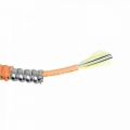 TLC 12 Fiber, 62.5/125um MM Infinicor 300, Distribution Fiber Optic Cable with Aluminum Interlocking Armor, Plenum, Orange