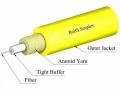 TLC 1.6mm Simplex 9/125um SM SMF28 Ultra Fiber Optic Cable, Riser, Yellow