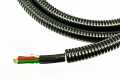 TLC 48 Fiber SM SMF28 Ultra Indoor Outdoor Fiber Optic Cable Riser Aluminum Interlocking Armor-Black