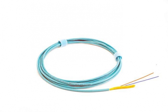 TLC 6 Fiber, 50/125um ClearCurve OM3, Distribution Fiber Optic Cable, Riser, Aqua  TLC 6 Fiber, 50/125um ClearCurve OM3, Distribution Fiber Optic Cable, Riser, Aqua
