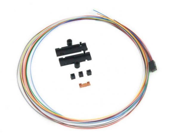 12 Fiber Color Coded Buffer Tube/Ribbon Fan-Out Kit 25" Tubing  12 Fiber Color Coded Buffer Tube/Ribbon Fan-Out Kit 25" Tubing