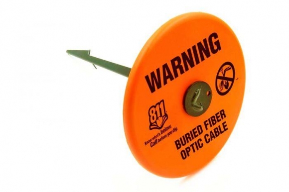 7" Fiber Soil Marker Disk with 13" Stainless Steel Stake 7" Fiber Soil Marker Disk with 13" Stainless Steel Stake