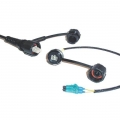 FIB Blue ODVA SC Plug to ODVA SC Plug 1-fiber SM 1'