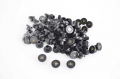 FIB Dust Cap Mating Sleeve Adapter FC with Warning Label Black Round Head - 100 Pack