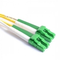 FIB Fiber Optic Patch Cable, LC to LC APC-APC, 10 meters, 1.6mm Duplex SM SMF-28 Ultra Fiber