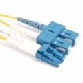 FIB Fiber Optic Patch Cable, LC to SC UPC-UPC, 1 meter, 1.6mm Duplex SM SMF-28 Ultra Fiber  FIB Fiber Optic Patch Cable, LC to SC UPC-UPC, 1 meter, 1.6mm Duplex SM SMF-28 Ultra Fiber