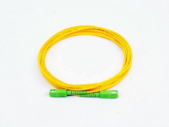FIB Fiber Optic Patch Cable, SC APC to SC APC, 2 meters, 3mm Simplex SM SMF-28 Ultra Fiber