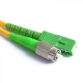 FIB Fiber Optic Patch Cable, SC to FC APC-APC, 5 meters, 3mm Simplex SM SMF-28 Ultra Fiber