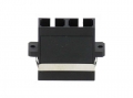 FIB SC Adapter Duplex Black Multimode - with Flange, Style 3