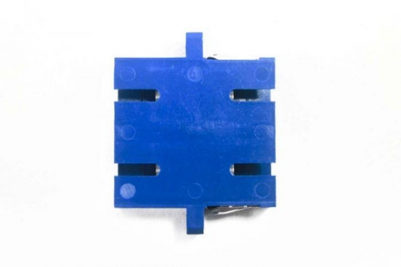 FIB SC Adapter Duplex Blue Singlemode - with Flange, Style 3