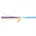 TLC 24 Fiber MM 50um OM3 High Density Fiber Optic Cable Plenum Aqua 2.95mm OD