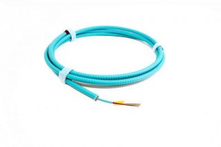 TLC 6 Fiber, 50/125um MM ClearCurve OM4, Distribution Fiber Optic Cable with Aluminum Interlocking Armor, Plenum, Aqua