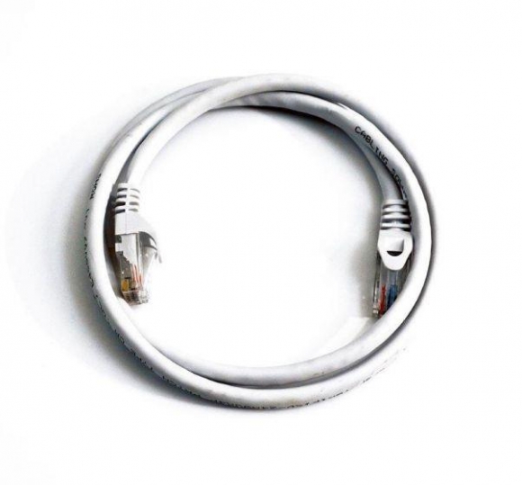 Cat5E 40' Patchcord w/Boots, White  Cat5E 40' Patchcord w/Boots, White