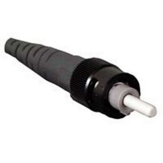 Corning ST Connector Multimode Heat Cure 3mm Black Boot, Single Pack