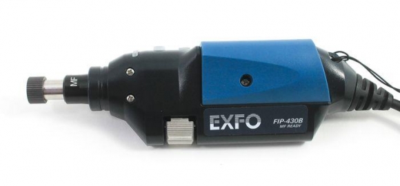 EXFO Digital Video Inspection Probe FIP430B USB Automated Pass/Fail Analysis Software Auto Center Auto Capture Auto Detect Triple Magnification APC Connector & Adapter Tips