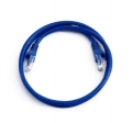 FIB Copper Cat 5e Patch Cable with Boots 25ft Blue