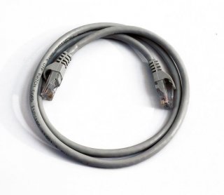 FIB Copper Cat 6 Patch Cable with Boots 25ft Gray