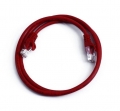 FIB Copper Cat 6 Patch Cable with Boots 3ft Red