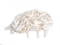 FIB Dust Cap Mating Sleeve Adapter LC White Round Head - 100 Pack
