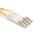FIB Fiber Optic Patch Cable, LC PC to LC PC, 2 meters, 1.6mm Duplex MM ClearCurveOM2 Fiber