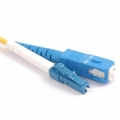 FIB Fiber Optic Patch Cable, LC to SC UPC-UPC, 10 meters, 1.6mm Simplex SM SMF-28 Ultra Fiber