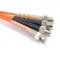 FIB Fiber Optic Patch Cable, ST PC to ST PC, 1 meter, 3mm Duplex MM Infinicor 300 Fiber