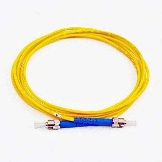 FIB Fiber Optic Patch Cable, ST UPC to ST UPC, 20 meters, 3mm Simplex SM SMF-28 Ultra Fiber