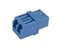 FIB LC Adapter Duplex Blue Singlemode - No Flange, Style 5, Square, 100 Pack