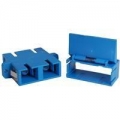 FIB SC Adapter Duplex Blue Singlemode - No Flange, Style 5 with Shutter FIB SC Adapter Duplex Blue Singlemode - No Flange, Style 5 with Shutter