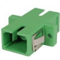FIB SC APC Adapter Simplex Green Singlemode - with Flange, Style 3