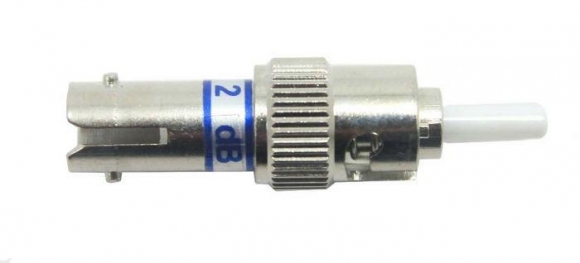FIB ST Attenuator Male to Female Singlemode 1310/1550 UPC Attenuator 4dB  FIB ST Attenuator Male to Female Singlemode 1310/1550 UPC Attenuator 4dB