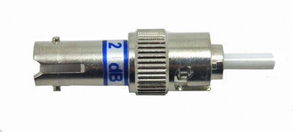 FIB ST Attenuator Male to Female Singlemode 1310/1550 UPC Attenuator 5dB  FIB ST Attenuator Male to Female Singlemode 1310/1550 UPC Attenuator 5dB