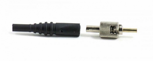 FIB ST Connector Multimode 127um Stainless Ferrule 3mm Black Boot FIB ST Connector Multimode 127um Stainless Ferrule 3mm Black Boot