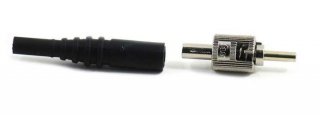 FIB ST Connector, Multimode, 140um, 3.00mm Boot, Stainless Ferrule  FIB ST Connector, Multimode, 140um, 3.00mm Boot, Stainless Ferrule
