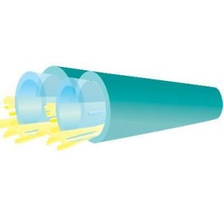 TLC Duplex Furcation Tube Riser Black 2mm
