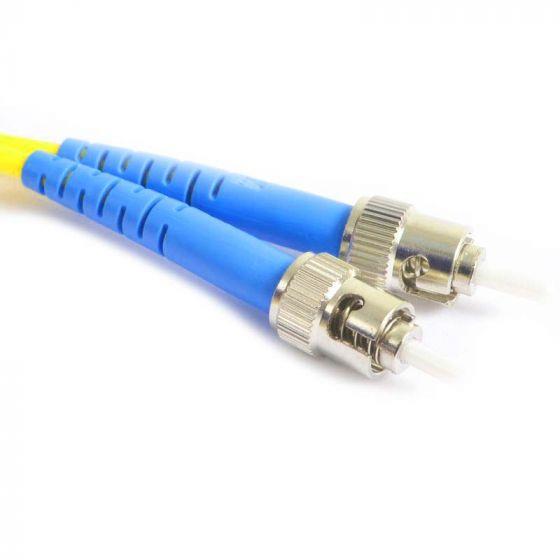 FIB Fiber Optic Patch Cable, ST UPC to ST UPC, 10 meters, 3mm Simplex SM SMF-28 Ultra Fiber  FIB Fiber Optic Patch Cable, ST UPC to ST UPC, 10 meters, 3mm Simplex SM SMF-28 Ultra Fiber