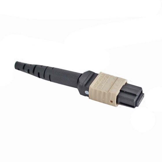 US Conec MTP Connector Multimode 12 Fiber OM1 3mm-Beige, Female  US Conec MTP Connector Multimode 12 Fiber OM1 3mm-Beige, Female