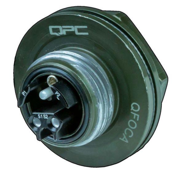 FIB Blue 4-Fiber MM OM1 QFOCA Jam Nut - ST 10'  FIB Blue 4-Fiber MM OM1 QFOCA Jam Nut - ST 10'